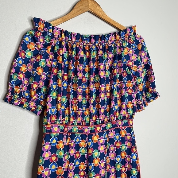 SALONI Juli-B Night Star print 100% silk jumpsuit 6 NWT - Picture 5 of 14